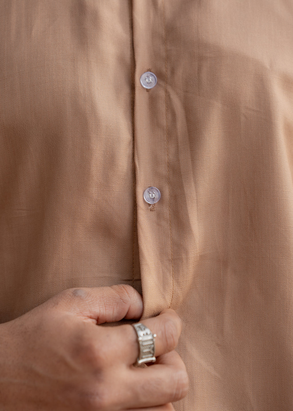 Atrangi caramel brown oversized shirt