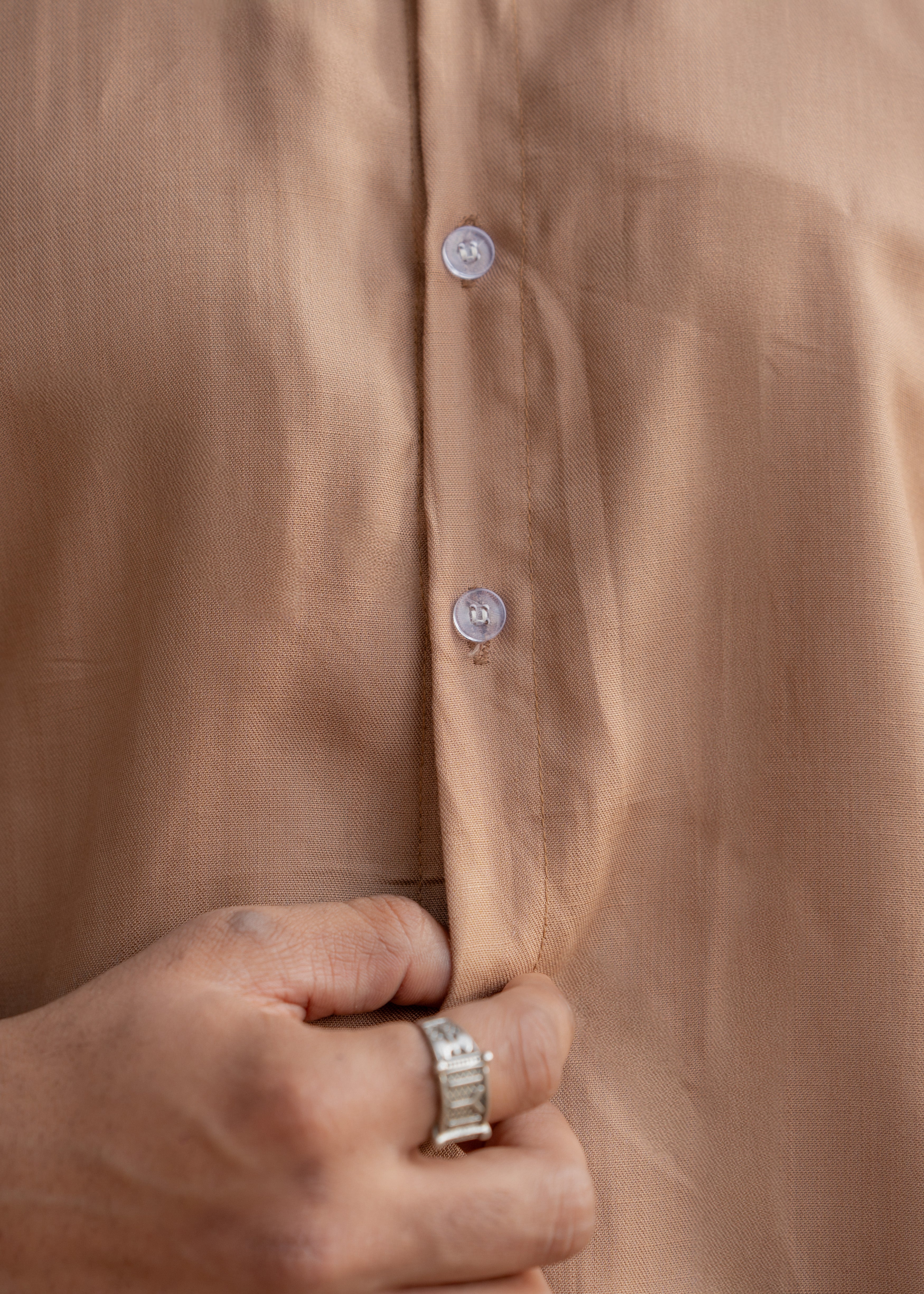 Atrangi caramel brown oversized shirt
