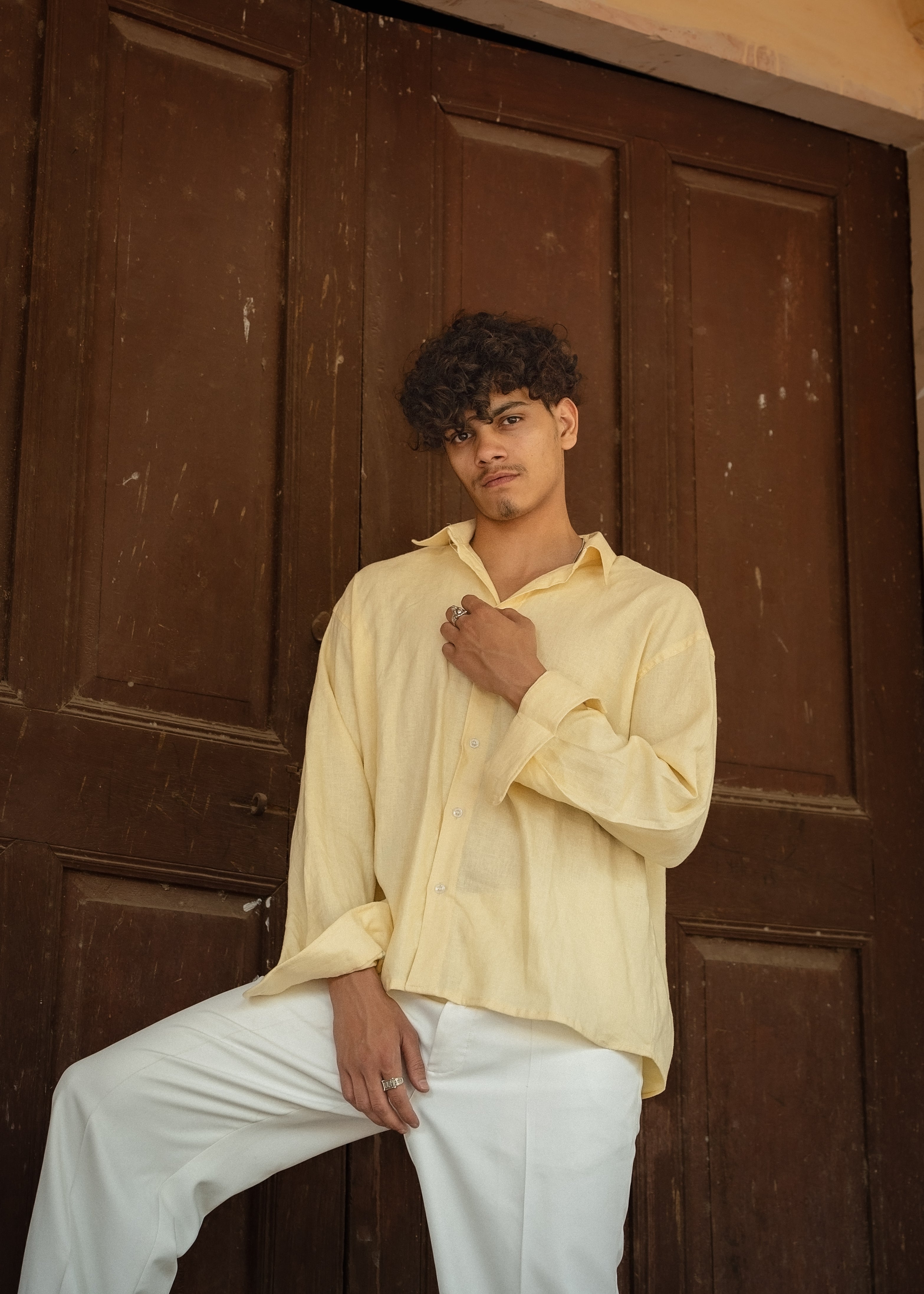 Atrangi “Haldi Mist” Oversized Shirt